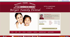 Desktop Screenshot of bergerfamilydental.com