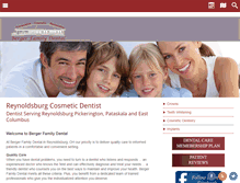 Tablet Screenshot of bergerfamilydental.net